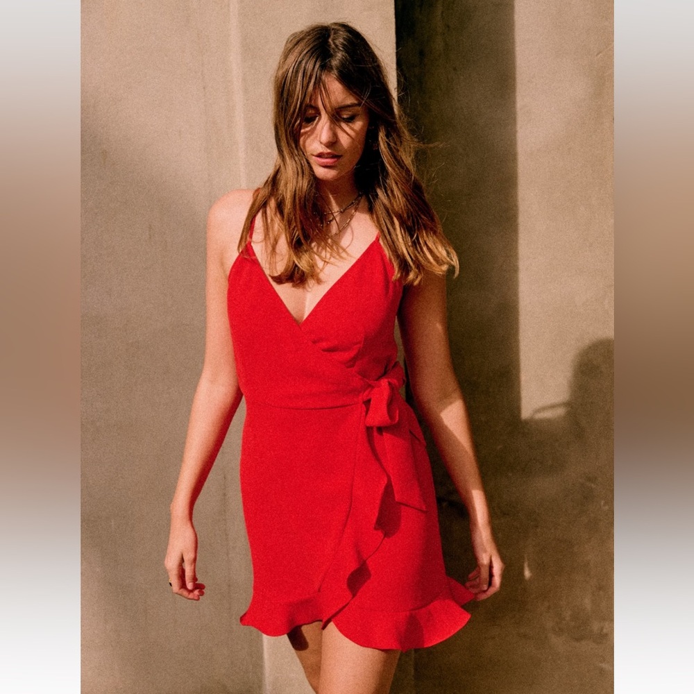Sézane// Daniella Dress Red BNWT - Size 8